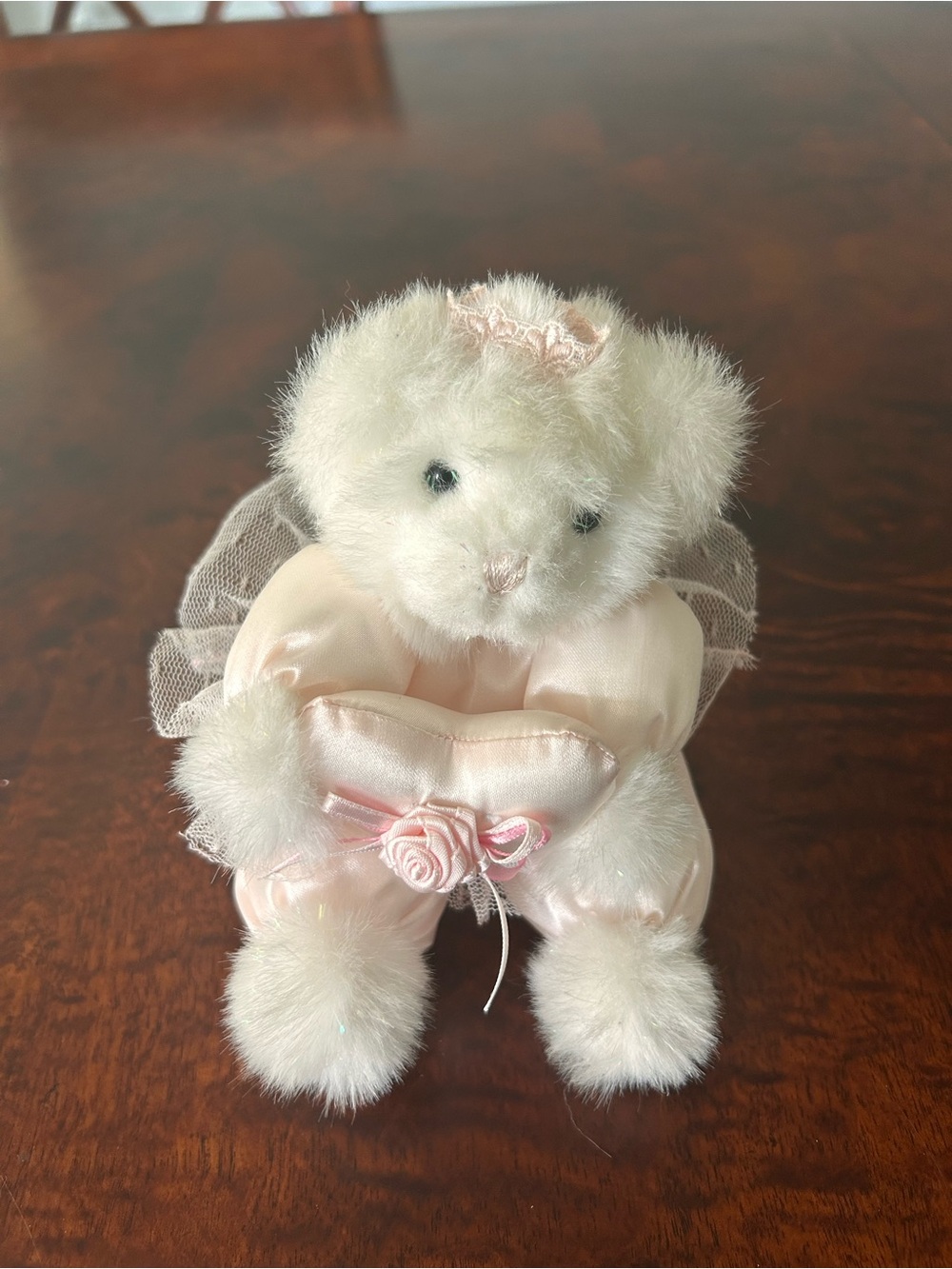 Russ Berrie Ariel White Princess Teddy Bear Plush 6”‎ Stuffed Animal